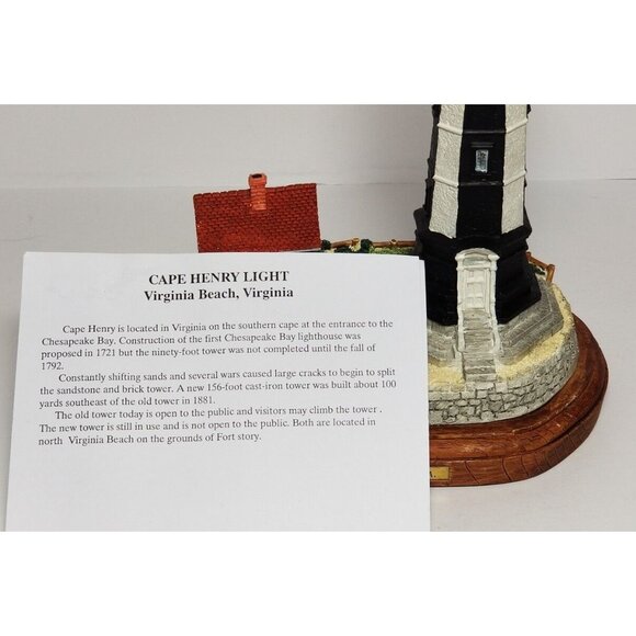 CAPE HENRY VIRGINIA LIGHTHOUSE 10 INCHES TALL NEW IN BOX  #1033 - Picture 8 of 11